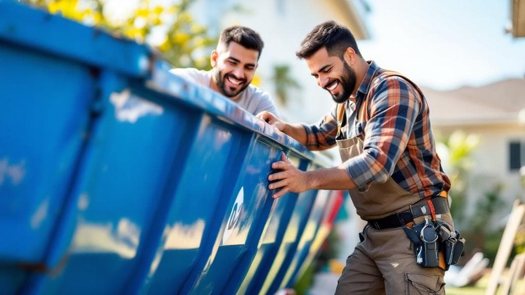 Familia hispana trabajando en proyecto de renovación